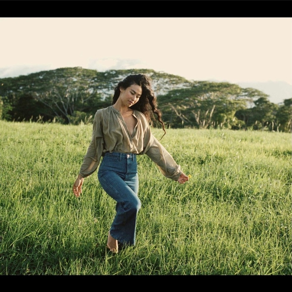 NWT Doen Jane Blouse in Driftwood XS